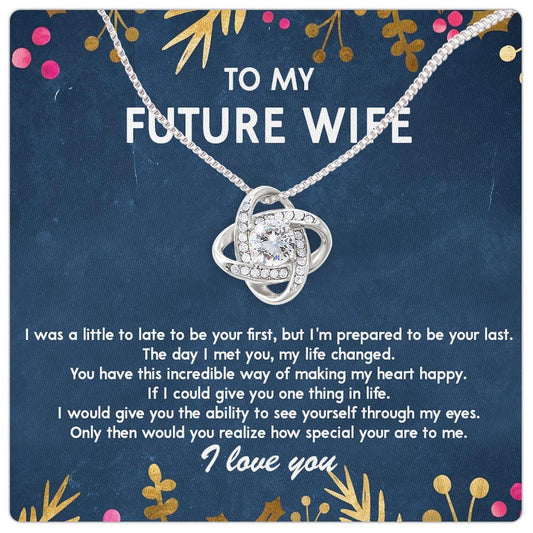 Bride To Be Gifts, Necklace For Girlfriend, Fiance Gifts For Her, Engaged Gifts For Her, To My Future Wife Necklace, Cool Engagement Gifts For Fiance Her, Jewelry Future Mrs Gifts With Card A - Larvincy