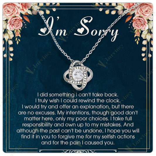 Im Sorry Gifts For Her, Apology Gifts For Her, I Love You Im Sorry, Apologize Gift For Wife, Girlfriend, Soulmate With Gift Box Personalized Message Card, My Mistakes - Larvincy Jewel