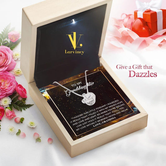 Larvincy To My Granddaughter Necklace From Grandma Grandpa, Jewelry Gifts For Granddaughter, Grandaughter Gifts From Grandma, Grandma Granddaughter Gifts, Grand Daughter Gift From Grandma - Larvincy