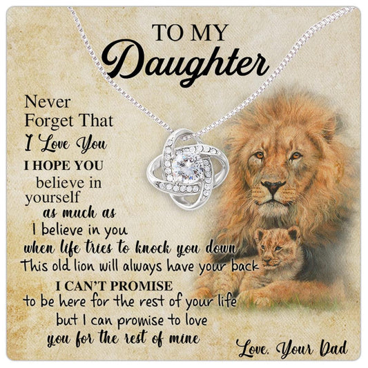 Valentines Day Gifts For Daughters, Father Daughter Gift From Dad, To My Daughter Necklace From Dad, Father Daughter Necklace, Daddy Valentines Gifts For Girls, Valentines Day Gifts For Teen  - Larvincy