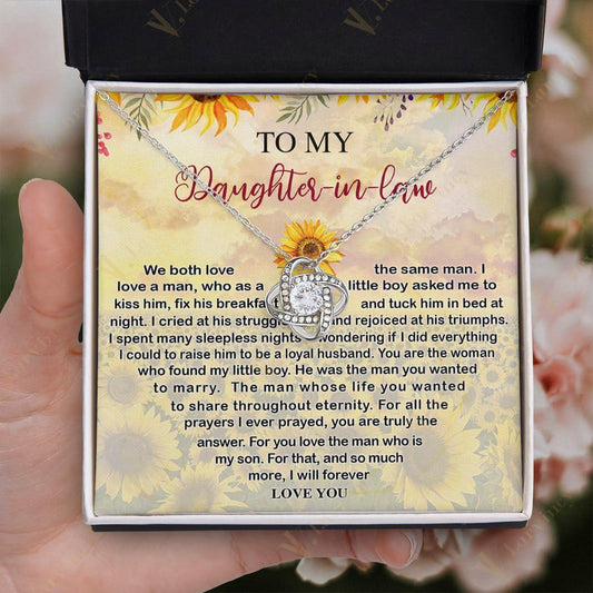 Daughter In Law Gift Ideas, Daughter In Law Necklace From Mother In Law, Birthday Gift For Daughter In Law With Gift Box And Personalized Message Card, Sunflower - Larvincy
