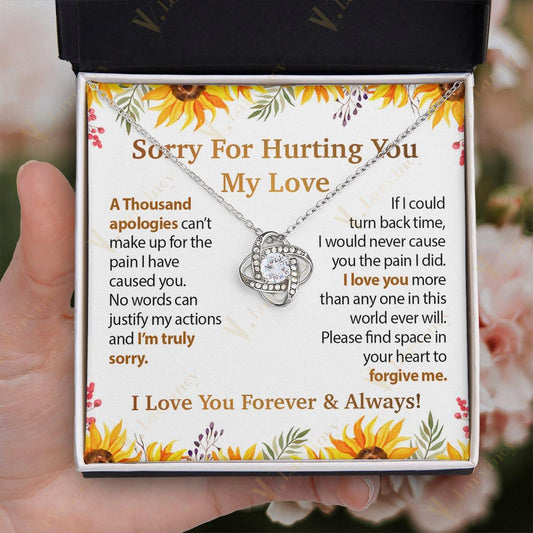 Im Sorry Gifts For Her, Apology Gifts For Her, I Love You Im Sorry, Apologize Gift For Wife, Girlfriend, Soulmate With Gift Box Personalized Message Card, I Love You - Larvincy Jewel
