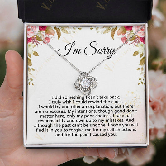 Im Sorry Gifts For Her, Apology Gifts For Her, I Love You Im Sorry, Apologize Gift For Wife, Girlfriend, Soulmate With Gift Box Personalized Message Card, My Poor Choices - Larvincy Jewel