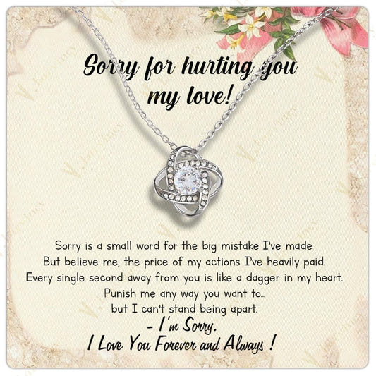 Im Sorry Gifts For Her, Apology Gifts For Her, I Love You Im Sorry, Apologize Gift For Wife, Girlfriend, Soulmate With Gift Box Personalized Message Card, Price My Actions - Larvincy Jewel
