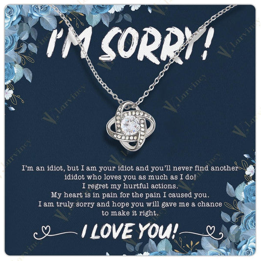 Im Sorry Gifts For Her, Apology Gifts For Her, I Love You Im Sorry, Apologize Gift For Wife, Girlfriend, Soulmate With Gift Box Personalized Message Card, Sorry Her - Larvincy Jewel