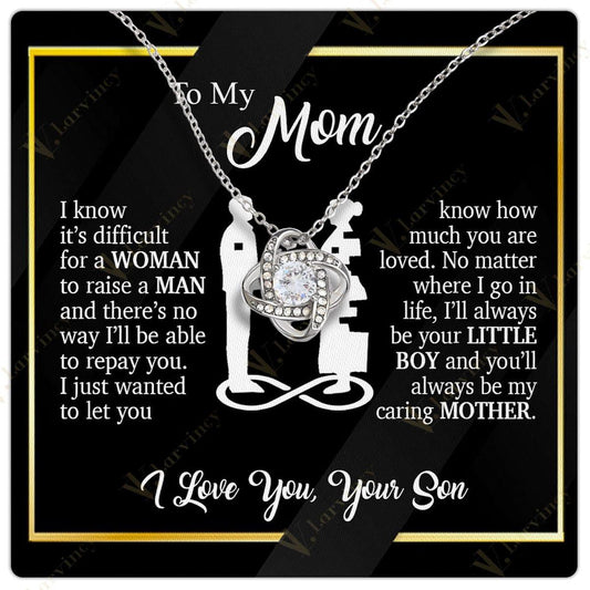 Mothers Day Gifts For Mom From Son, To My Mom Birthday Gifts From Son, Unique Jewelry Gifts For Mom With Gift Box Personalized Message Card, Repay You - Larvincy Jewel