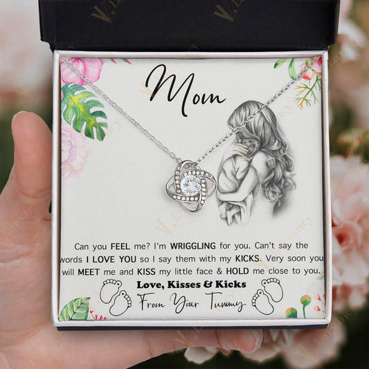 Unique Mommy To Be Gifts, Jewelry For New Moms, Necklace Gift For Pregnant Women, First Time Mom With Gift Box And Personalized Message Card, - Larvincy