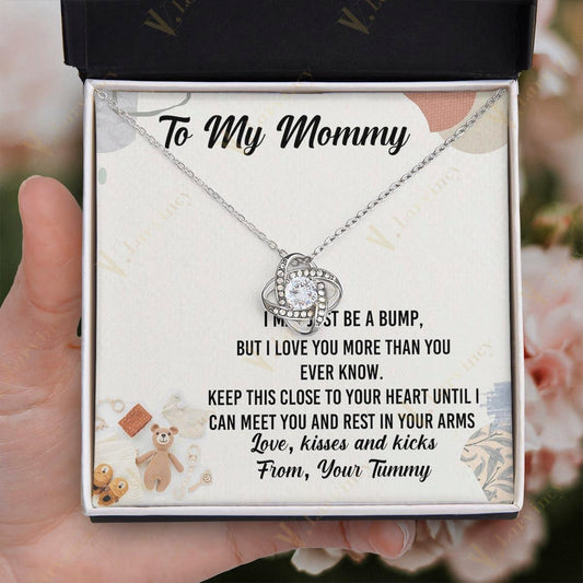 Unique Mommy To Be Gifts, Jewelry For New Moms, Necklace Gift For Pregnant Women, First Time Mom With Gift Box And Personalized Message Card, Hearts Red Little Toes - Larvincy