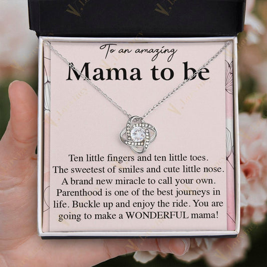 Unique Mommy To Be Gifts, Jewelry For New Moms, Necklace Gift For Pregnant Women, First Time Mom With Gift Box And Personalized Message Card, Sweetest of Smiles - Larvincy Jewel