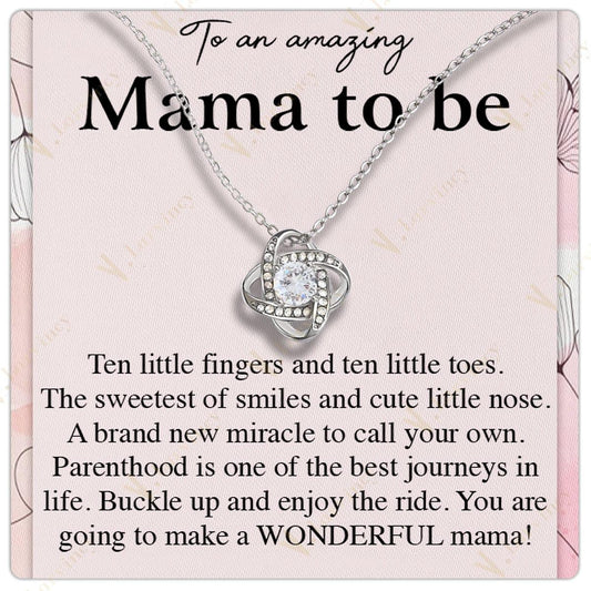 Unique Mommy To Be Gifts, Jewelry For New Moms, Necklace Gift For Pregnant Women, First Time Mom With Gift Box And Personalized Message Card, Sweetest of Smiles - Larvincy Jewel